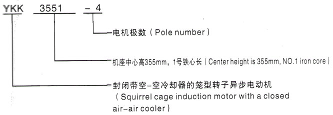 YKK系列(H355-1000)高压长沙三相异步电机西安泰富西玛电机型号说明